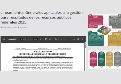 Lineamientos Generales aplicables a la gestión para resultados de los recursos públicos federales 2025.